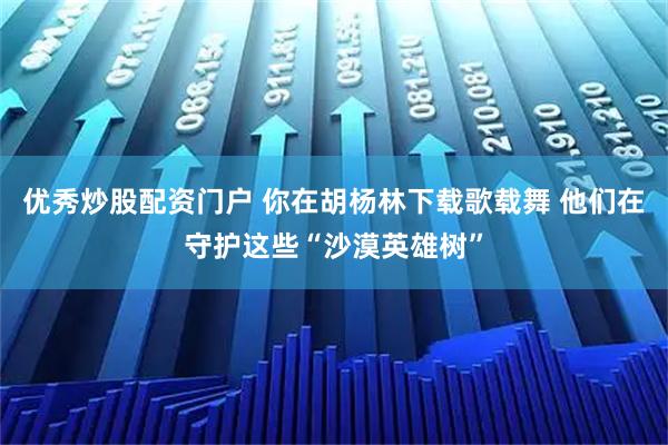 优秀炒股配资门户 你在胡杨林下载歌载舞 他们在守护这些“沙漠英雄树”